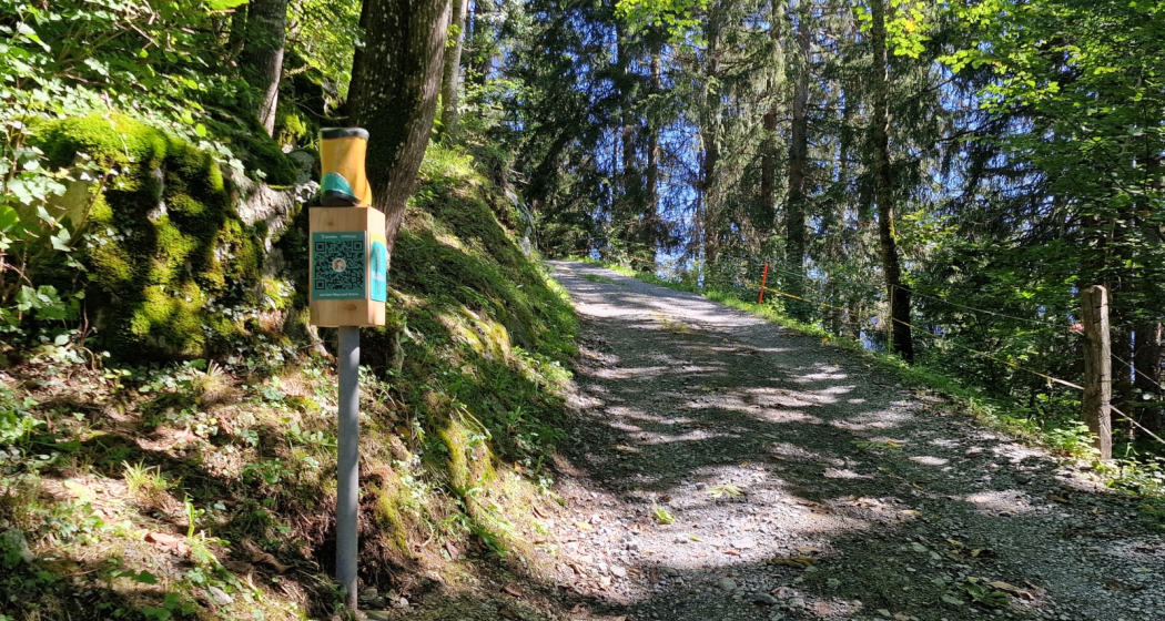 Infopfosten oberhalb Salens Infopfosten oberhalb Salens