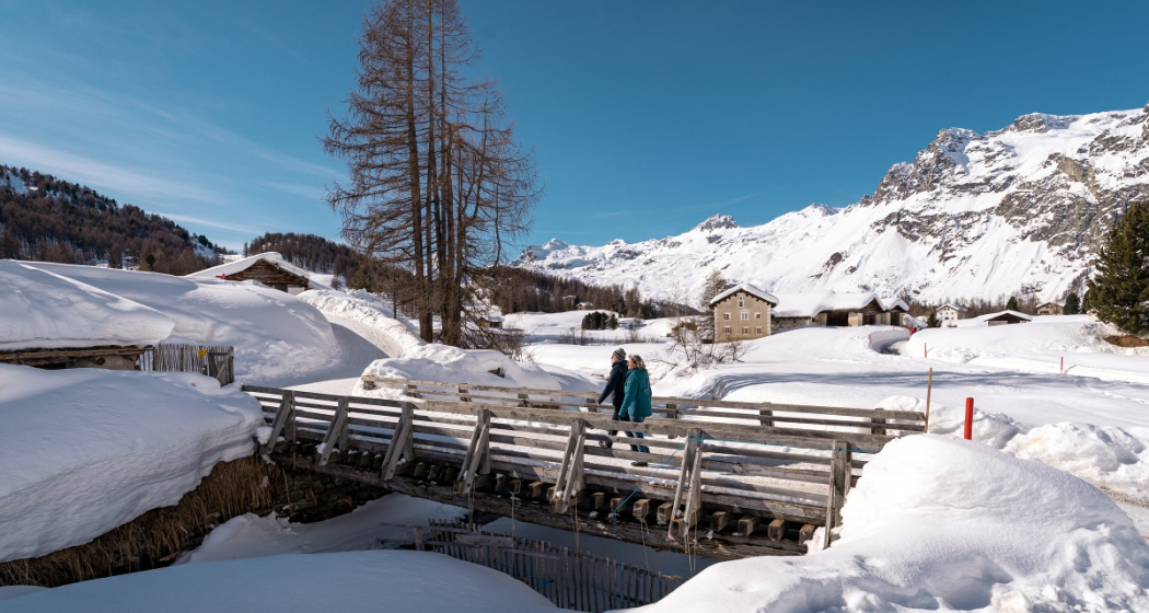 Winterwandern im Val Fex Winterwandern im Val Fex