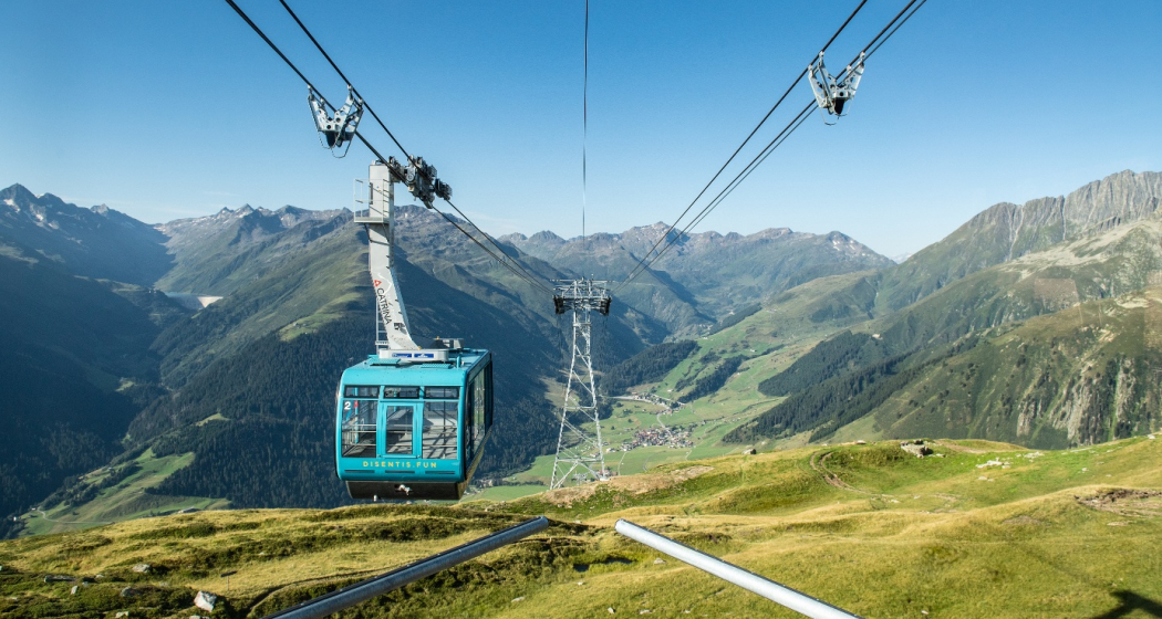 Talfahrt mit Aussicht Talfahrt mit Aussicht