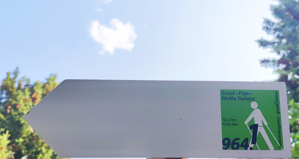 Wegweiser Nordic Walking Route Nr. 964.1