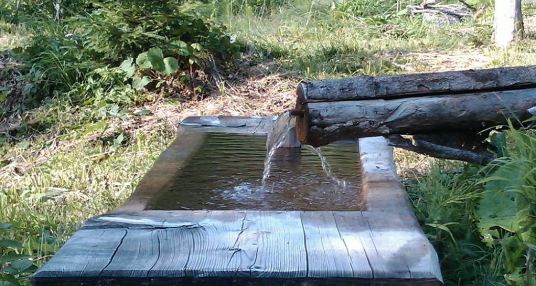 Das "gefasste" Heilwasser im Brunnen beim Jenazer Bad Das "gefasste" Heilwasser im Brunnen beim Jenazer Bad