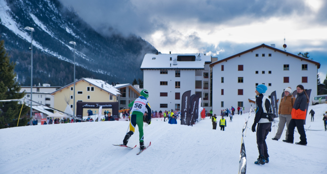 Luziuswiese während dem Planoiras Volkslauf Luziuswiese während dem Planoiras Volkslauf