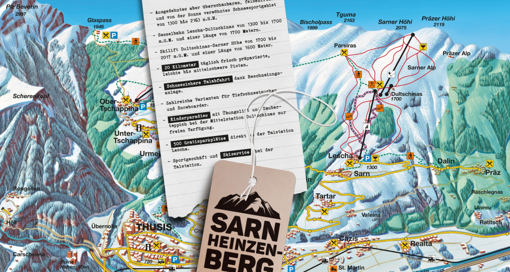 Pistenplan Sarn-Heinzenberg Pistenplan Sarn-Heinzenberg