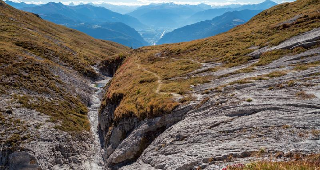 Wanderweg nach Alp Nagens