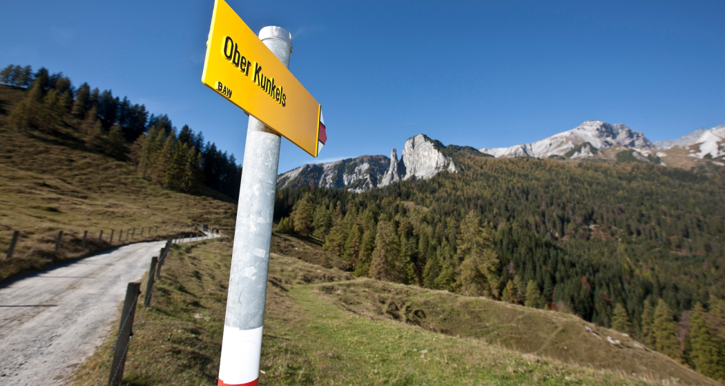 Schlussaufstieg zum Kunkelspass