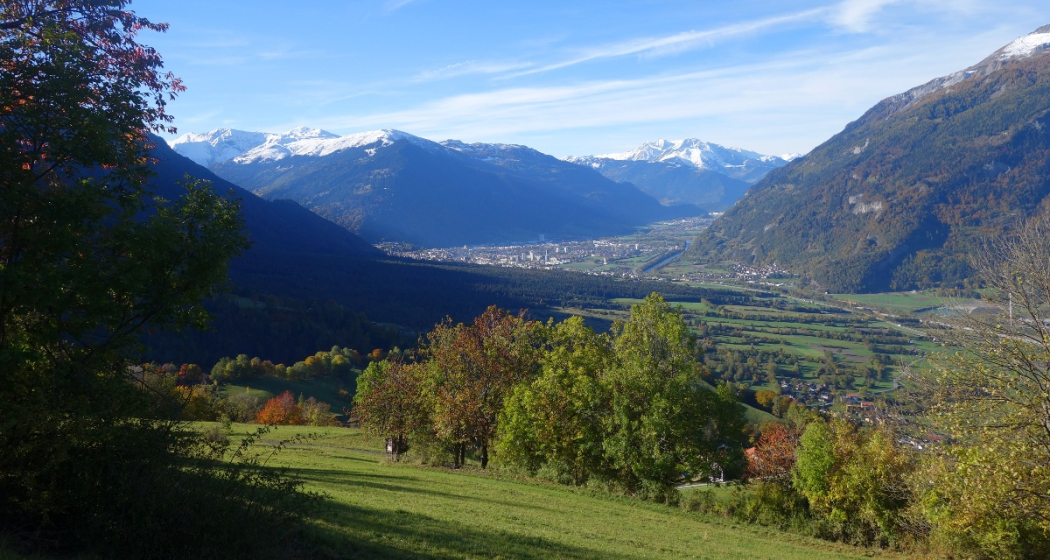 Blick von Says ins Churer Rheintal Blick von Says ins Churer Rheintal