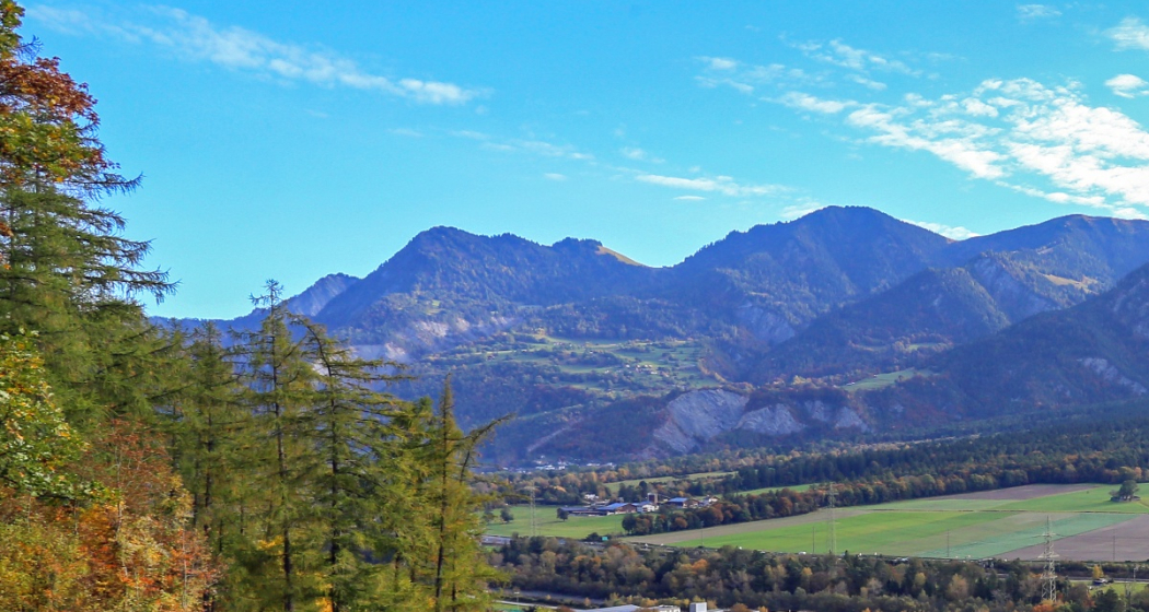 Blick auf Says und oben Stams Blick auf Says und oben Stams