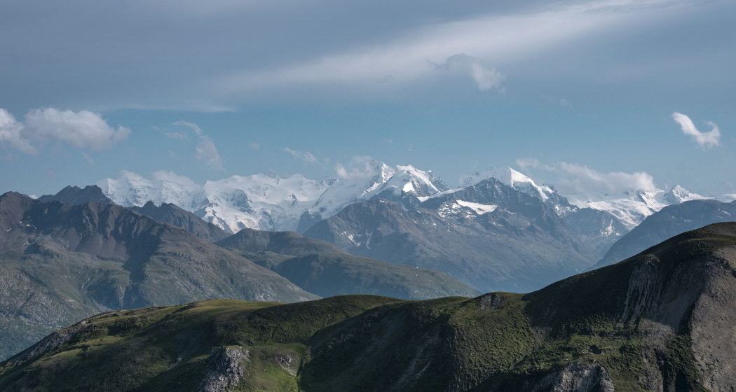 Blick von der Es-cha Hütte Blick von der Es-cha Hütte
