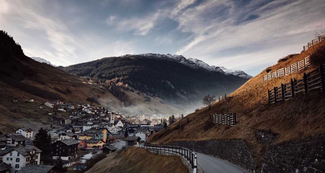 Blick auf den Dorfkern Blick auf den Dorfkern