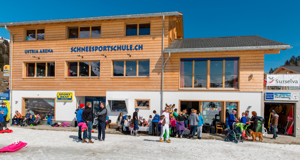 Das Foto zeigt das Büro der Skisportschule in Brigels Das Foto zeigt das Büro der Skisportschule in Brigels