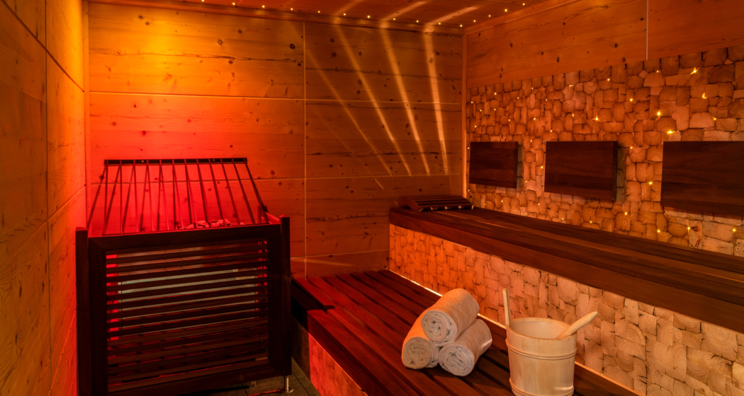 Das Foto zeigt die Sauna des Hotels Mischun Das Foto zeigt die Sauna des Hotels Mischun