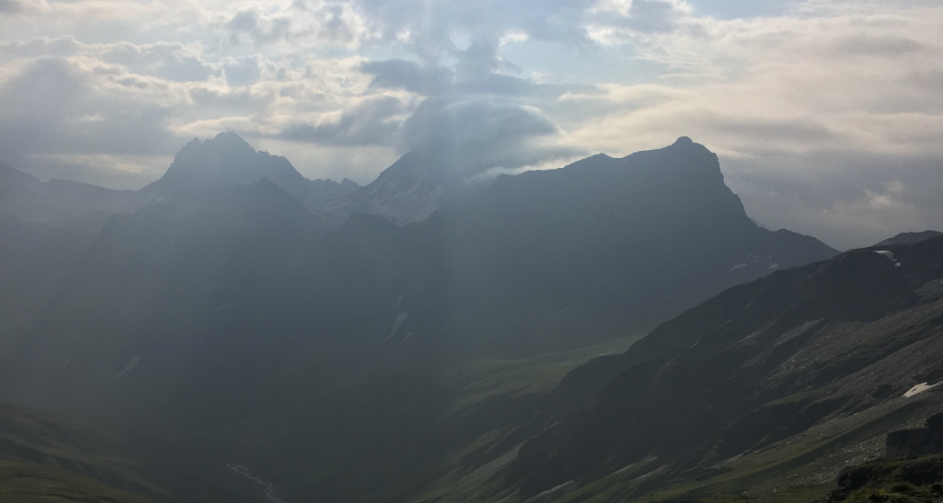 Blick von der Bärenlücke ins Safiental Blick von der Bärenlücke ins Safiental