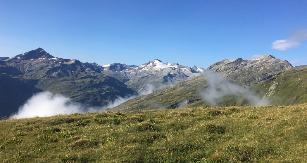 Blick vom Bleschaturra in Richtung Zervreila Blick vom Bleschaturra in Richtung Zervreila
