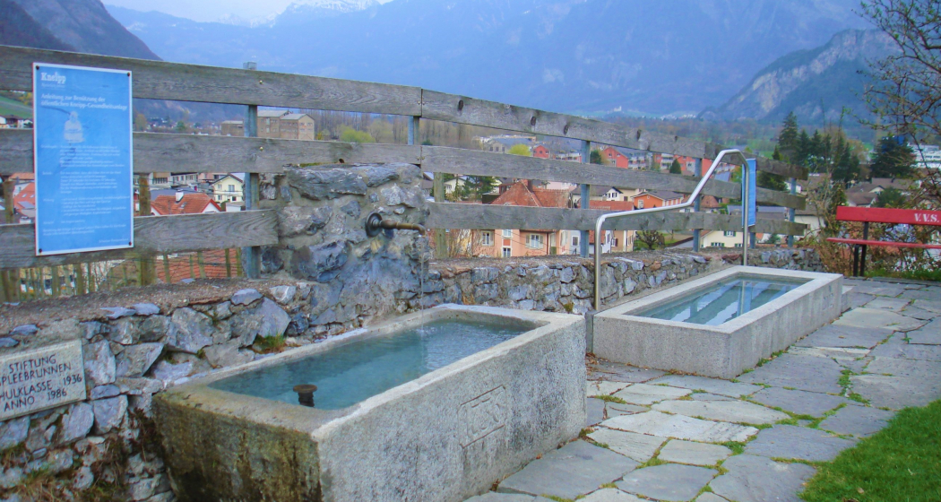 Kneippanlage Sargans mit Kräutergarten Kneippanlage Sargans mit Kräutergarten