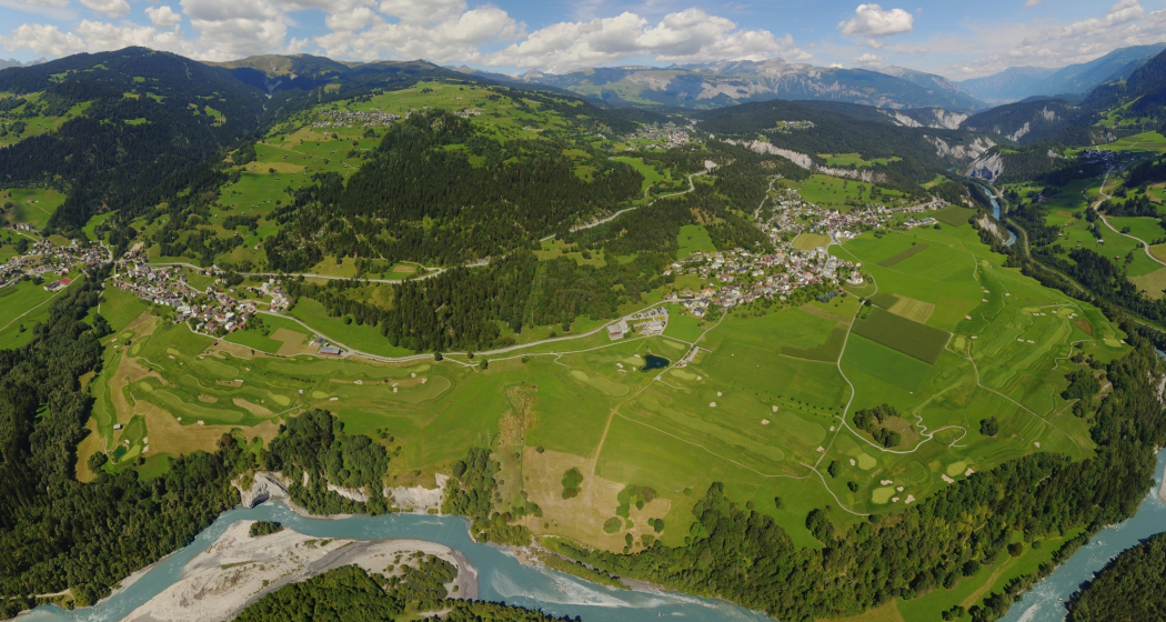 Dronenbild Buna Vista Golf in Sagogn Dronenbild Buna Vista Golf in Sagogn