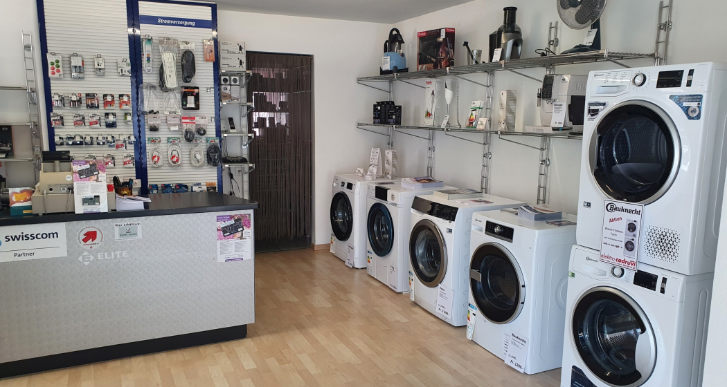 Waschmaschinen der Elektro Cadruvi AG in Ilanz