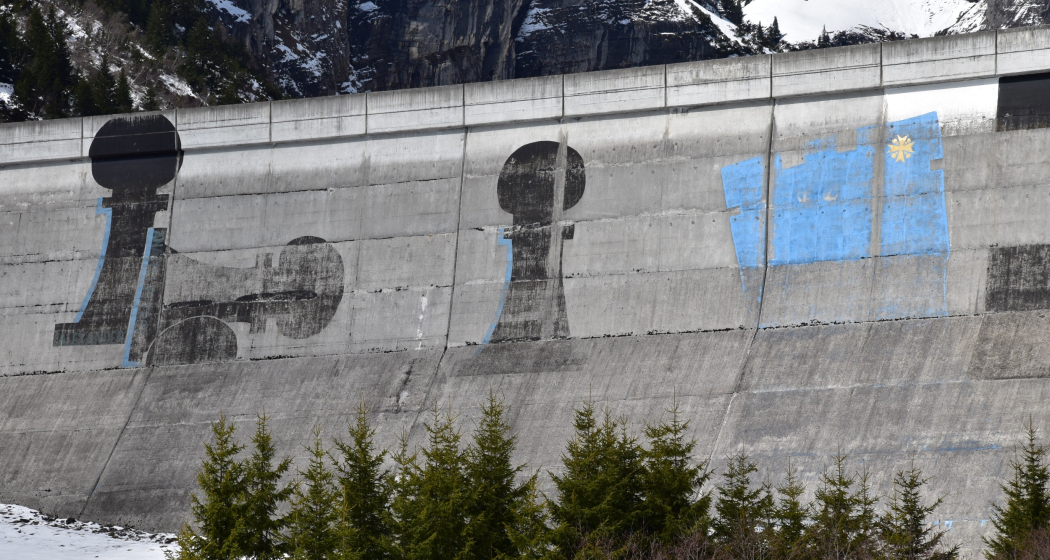 Staumauer, Pigniu, Panixersee Staumauer, Pigniu, Panixersee