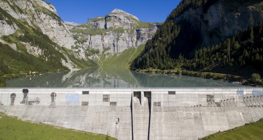Staumauer, Pigniu, Panixersee Staumauer, Pigniu, Panixersee