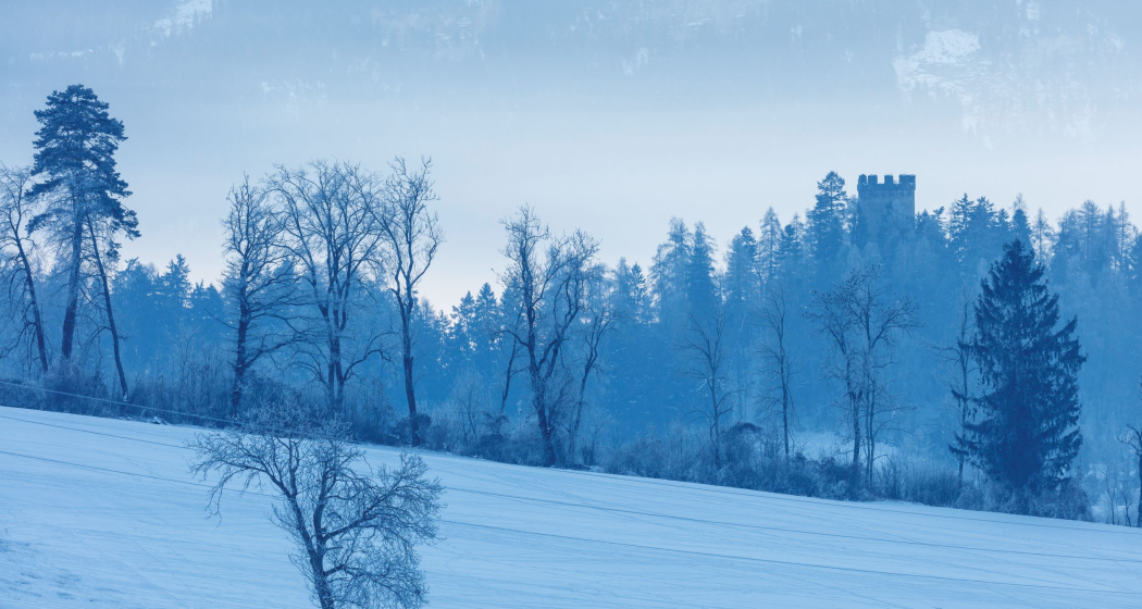 Ruine Alt Sins im Winter Ruine Alt Sins im Winter