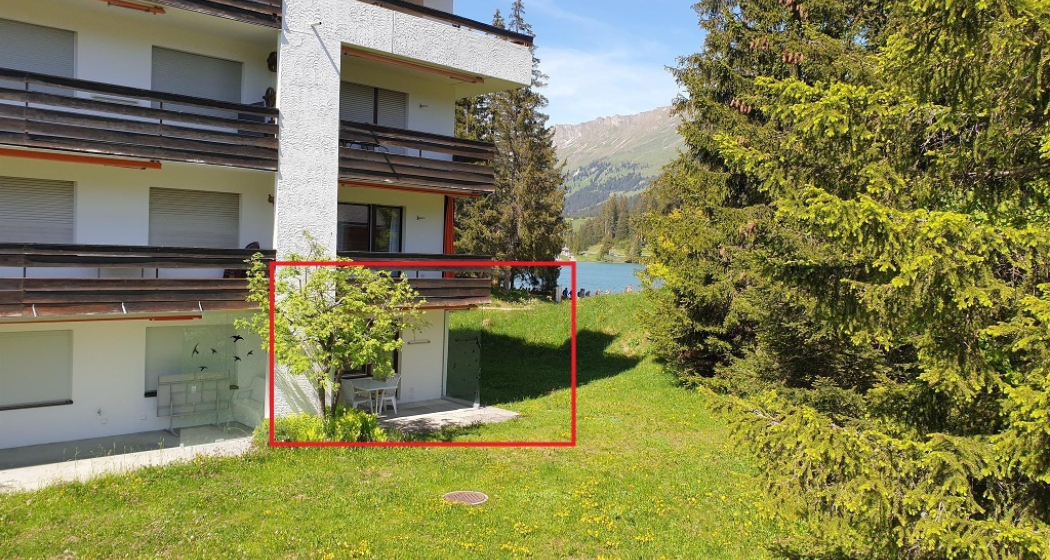 Ferienwohnung Seegarten Aussenansicht mit See Somm