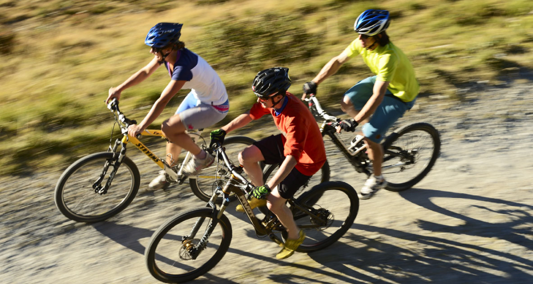 Mountainbiker on tour Mountainbiker on tour