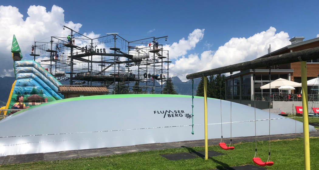 Riesenhüpfkissen Flumserberg Prodalp Riesenhüpfkissen Flumserberg Prodalp