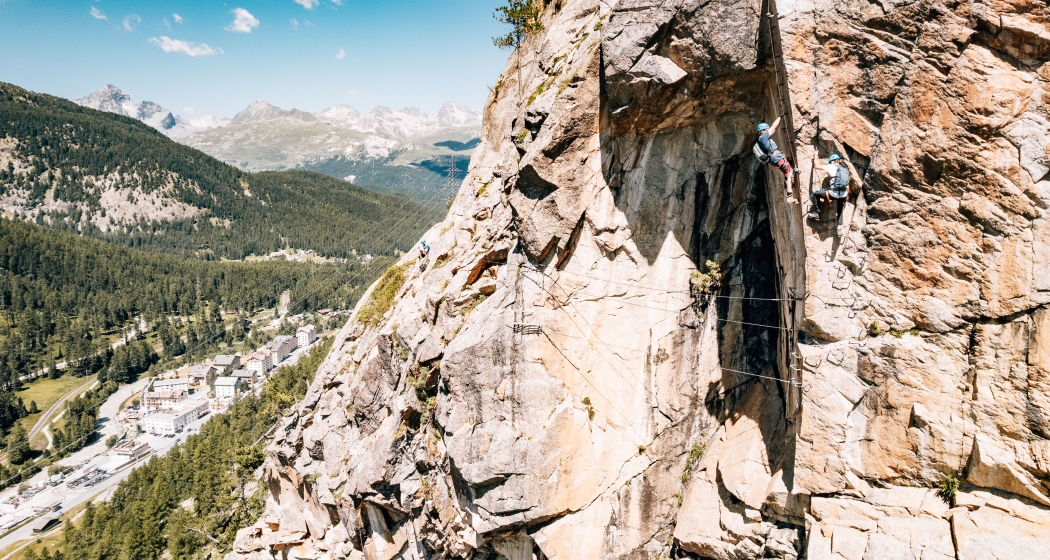 Klettersteig La Resgia Klettersteig La Resgia