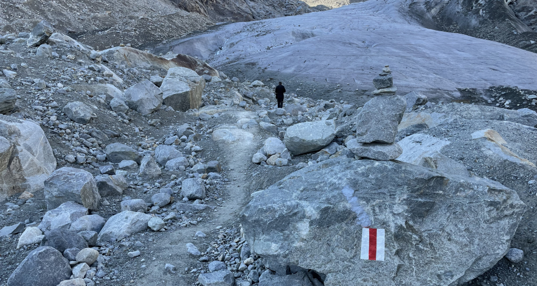 Blick auf die Gletscherzunge