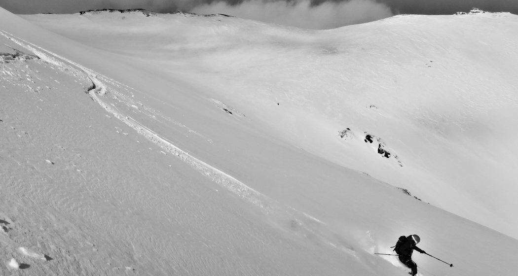 Weite Hänge bei der Abfahrt sind auch dabei Weite Hänge bei der Abfahrt sind auch dabei