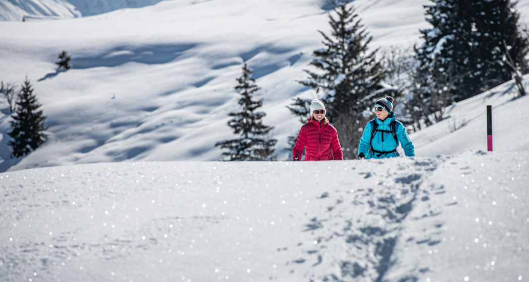 Perfektes Schneeschuhgelände Perfektes Schneeschuhgelände