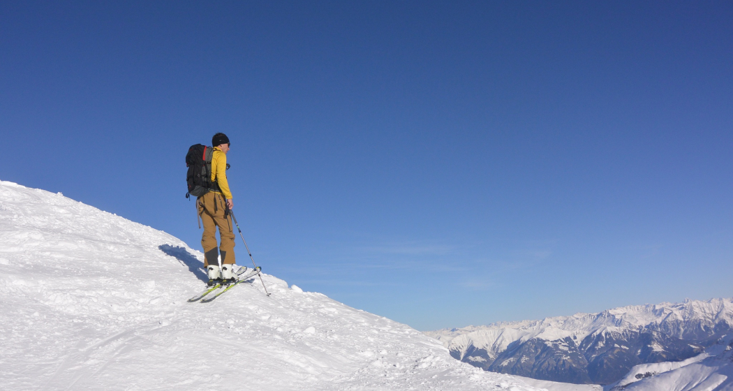 Wo gehts wohl lang bei der Abfahrt vom Tällihorn?