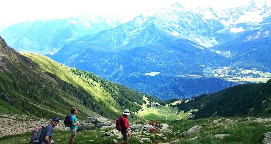 Abstieg zur Alpe Predelp Abstieg zur Alpe Predelp