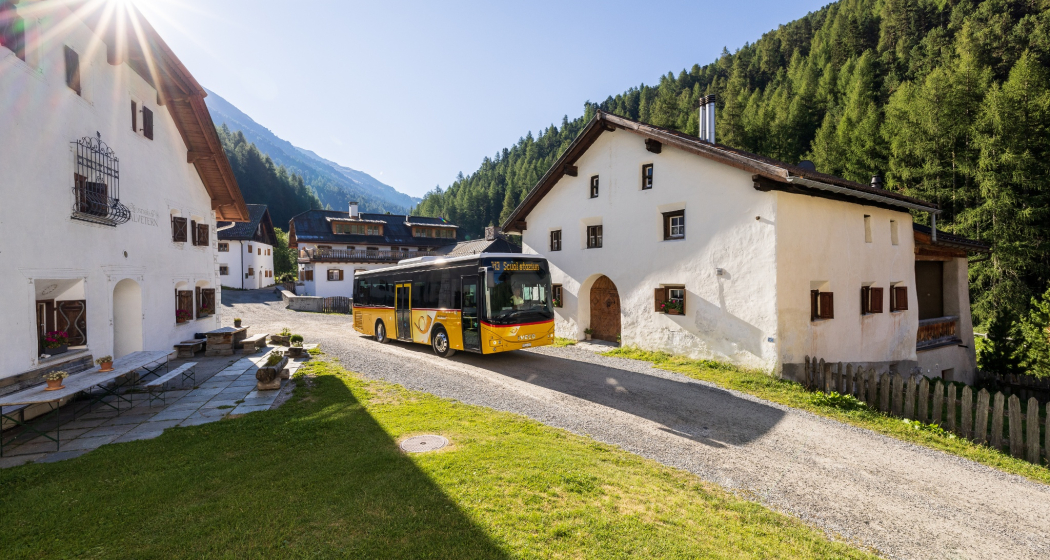 Das idyllische Engadinerdorf S-charl. Das idyllische Engadinerdorf S-charl.