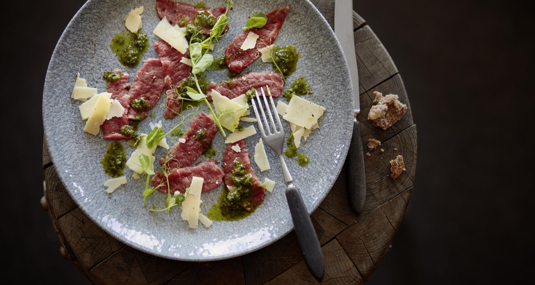 Hirschcarpaccio im Stoffel Hirschcarpaccio im Stoffel
