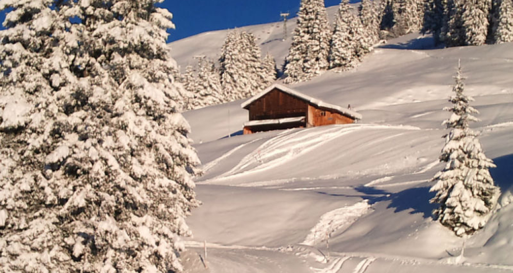 Maiensäss La Casa Cathomen - Ansicht Winter