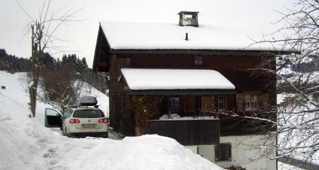 Ferienwohnung Haus Valadaverda - Ansicht Winter