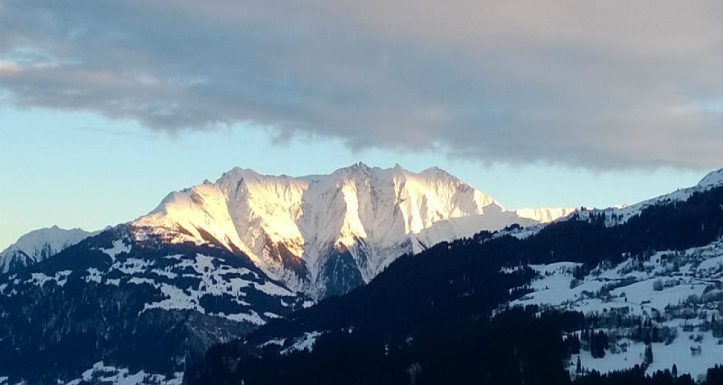 Ferienwohnung Spilgè - Aussicht Winter