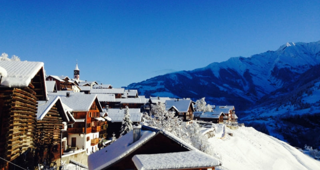 Ferienwohnung Casa Cotschna - Ansicht Winter