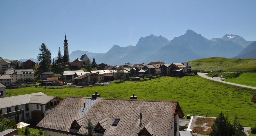 Aussicht auf die Unterengadiner Bergwelt