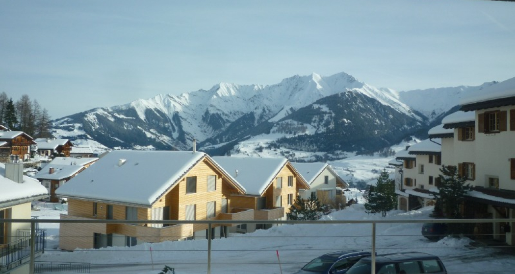 Ferienwohnung Denter Uauls Tanno - Aussicht Winter
