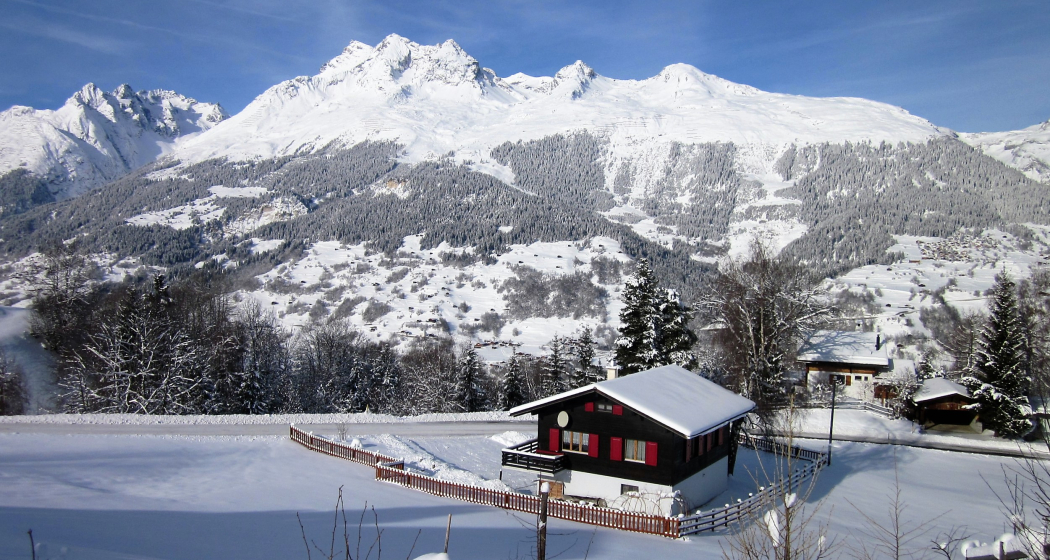 Ferienhaus Sunnegg - Ansicht Winter