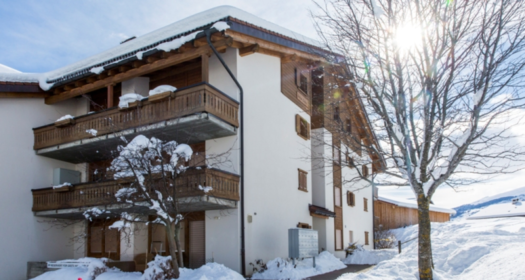 Ferienwohnung Davos Caplan Ledermann - Ansicht Winter