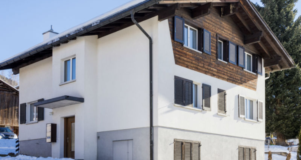 Ferienwohnung Foppihüs - Ansicht Winter