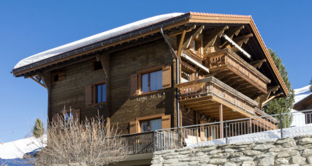 Ferienwohnung Genoveva Sax, Obersaxen Meierhof - Ansicht Winter