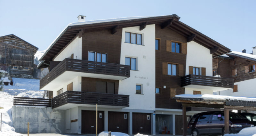 Ferienwohnung Crestahüs Pricking - Ansicht Winter