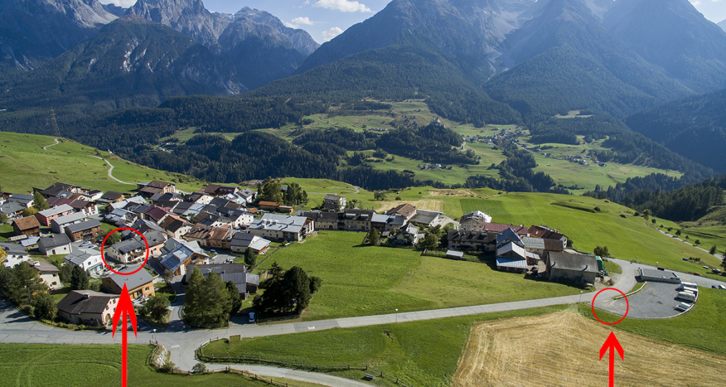 Aussenansicht + Parkplätze