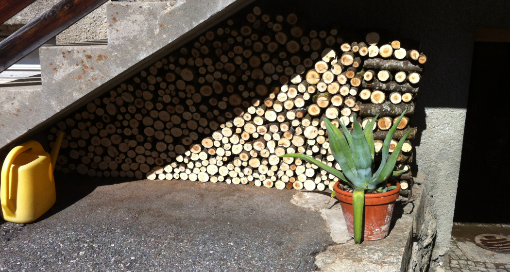 Holzvorrat für den Winter