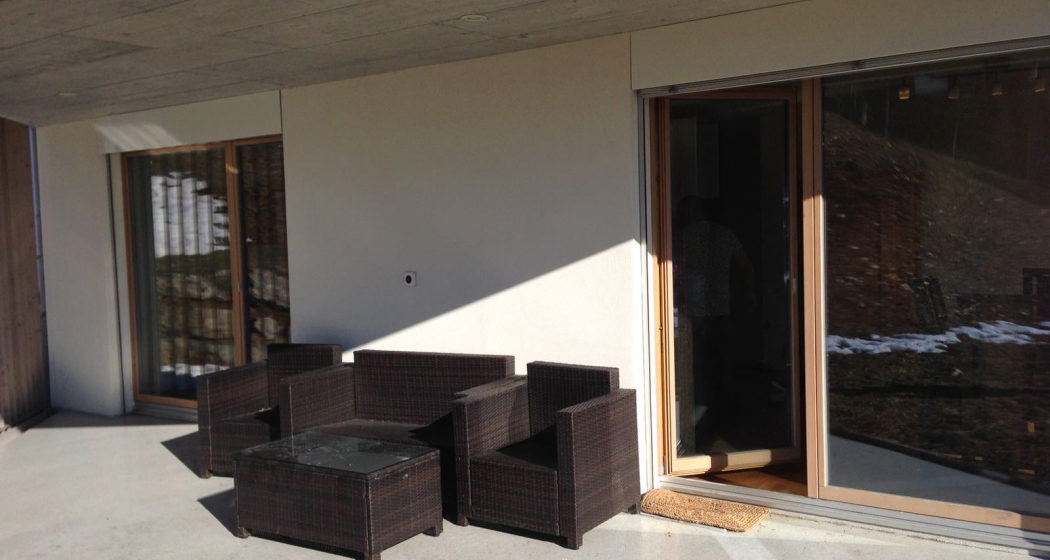 Bialavesta, Brigels,Terasse