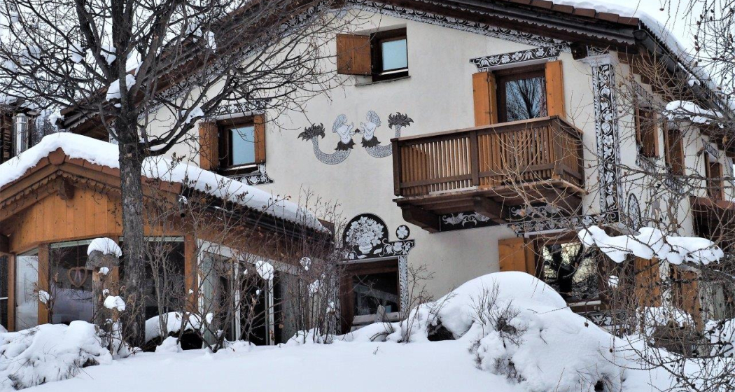 Chesa Sper l`Ovel, Südfassade Chesa Sper l`Ovel, Südfassade