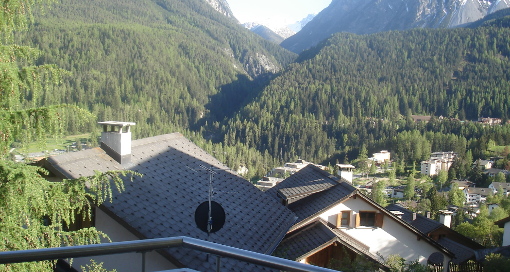 Aussicht Richtung Süden von der Terrasse
